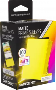 Ilustracja produktu Gamegenic: Matte Prime Sleeves (66x91 mm) - Yellow - 100 sztuk