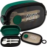 Ilustracja produktu Astra Aqua Pure Śniadaniówka ze Sztućcami Zielono-Czarna 511025029