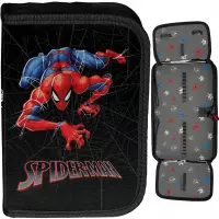 Ilustracja produktu Paso Piórnik Dwuklapkowy bez Wyposażenia Spiderman Black SP26FF-P001BW
