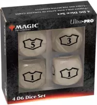 Ilustracja Ultra Pro: Magic the Gathering - White Mana - 22 mm Deluxe Loyalty Dice Set