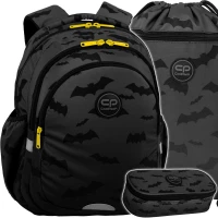 Ilustracja produktu CoolPack Zestaw Szkolny Darker Night 3el. Plecak Jerry F029680 + Piórnik F062680 + Worek F070680