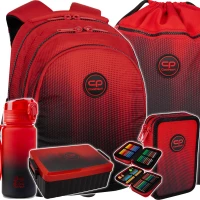 Ilustracja produktu CoolPack Zestaw Szkolny Gradient Cranberry 5el. Plecak F029756 + Piórnik F066756 + Worek F070756 + 56223CP + Z07756