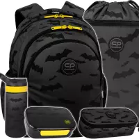 Ilustracja produktu CoolPack Zestaw Szkolny Darker Night 5el. Plecak Jerry F029680 + Piórnik F062680 + Worek F070680 + Z08680 + Z18680