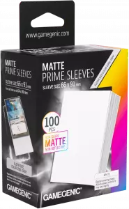 Ilustracja produktu Gamegenic: Matte Prime Sleeves (66x91 mm) - White - 100 sztuk