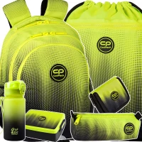 Ilustracja produktu CoolPack Zestaw Szkolny Gradient Lemon 6el. Plecak Jerry E29510/F + Worek E70510 + Piórnik E61510 + 04156CP + Z07510