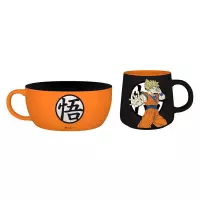 Ilustracja Zestaw Śniadaniowy Dragon Ball: Miska + Kubek - Goku