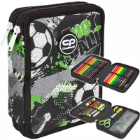 Ilustracja produktu CoolPack Jumper XL Piórnik Dwukomorowy Z Wyposażeniem Let's Gol F077674