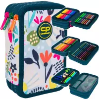 Ilustracja CoolPack Jumper 3 Piórnik Trzykomorowy Z Wyposażeniem Sunny Day F067663