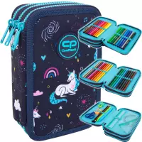Ilustracja produktu CoolPack Jumper 3 Piórnik Trzykomorowy Z Wyposażeniem Mrs Unicorn F067935