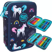 Ilustracja CoolPack Jumper 2 Piórnik Dwukomorowy Z Wyposażeniem Mrs Unicorn F066935