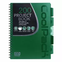 Ilustracja produktu Coolpack Kołozeszyt Zielony A4 100 Kartek Kratka 94047CP