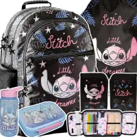 Ilustracja produktu : Paso Zestaw Szkolny 5el. Stitch Black Plecak DS26YY-116 + Piórnik DS26YY-P001 + Worek DS26YY-712