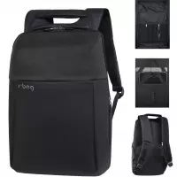 Ilustracja produktu R-Bag Plecak Męski na Laptopa 15" z USB Fort Black Z051