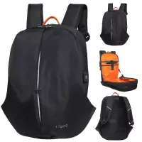 Ilustracja produktu R-Bag Plecak Męski na Laptopa 15" z USB Kick Black Z091