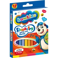 Ilustracja Bambino Flamastry 12 Kolorów 001604