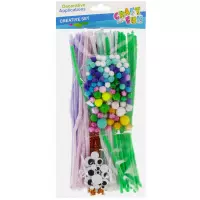 Ilustracja Craft With Fun Zestaw Kreatywny Druciki + Pompony 553725