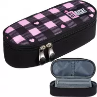 Ilustracja produktu St.Right Piórnik Tuba Saszetka Usztywniona PC-01  Pink Checkered 680380