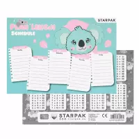 Ilustracja produktu Starpak Plan Lekcji z Tabliczką Mnożenia A5 Koala 560061