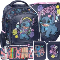 Ilustracja Paso Zestaw Szkolny 3el. Stitch Plecak DS24BB-260 + Piórnik DS24BB-P001 + Worek DS24BB-712