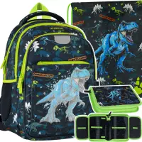 Ilustracja produktu Starpak Zestaw Szkolny 3el. Dino  Plecak 550866 + Piórnik 550997 + Worek 550836