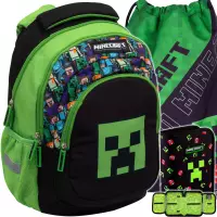 Ilustracja produktu Astra Zestaw Szkolny Minecraft 3el. Plecak AB330 502025054 + Worek 507022041 + Piórnik 503025051
