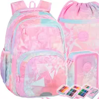 Ilustracja produktu CoolPack Zestaw Szkolny Tie Dye 3el. Plecak Pick F099912 + Worek F070912 + Piórnik F067912
