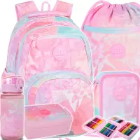 Ilustracja CoolPack Zestaw Szkolny Tie Dye 5el. Plecak Pick F099912 + Worek F070912 + Piórnik F066912 + Z17912 + Z07912