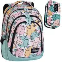Ilustracja CoolPack Zestaw Szkolny Art Deco 2el. Plecak Drafter E10576/F + Piórnik F105576