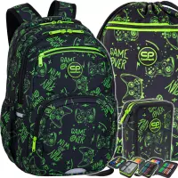 Ilustracja produktu CoolPack Zestaw Szkolny Game Night 3el. Plecak Pick F099711 + Worek F070711 + Piórnik F067711