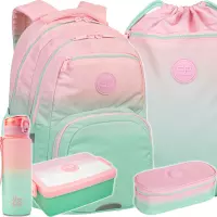 Ilustracja produktu CoolPack Zestaw Szkolny Gradient Strawberry 3el. Plecak Pick F099754 + Worek F070754 + Piórnik F062754 + 55998CP + Z07754