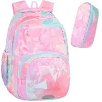 Ilustracja produktu CoolPack Zestaw Szkolny Tie Dye 2el. Plecak Pick F099912 + Piórnik F062912