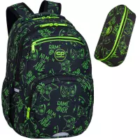 Ilustracja CoolPack Zestaw Szkolny Game Night 2el. Plecak Pick F099711 + Piórnik F062711