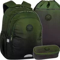 Ilustracja produktu CoolPack Zestaw Szkolny Gradient Grass 3el Plecak F029757 + Piórnik F062757+ Worek F070757
