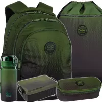 Ilustracja produktu CoolPack Zestaw Szkolny Gradient Grass 5el Plecak F029757 + Piórnik F062757+ Worek F070757
