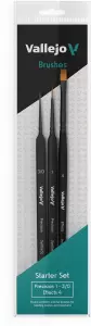 Ilustracja produktu Vallejo: B03990 - Brush Starter Set - Zestaw 3 Pędzli