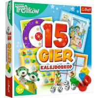 Ilustracja produktu Trefl Rodzina Treflików Kalejdoskop 15 Gier
