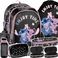 Ilustracja produktu  Paso Zestaw Szkolny 5el. Stitch Together Plecak DS25AA-081 + Piórnik DS25AA-013 + Worek DS25AA-712