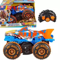 Ilustracja Mattel Hot Wheels Zdalnie Sterowany Monster Truck Tiger Shark Climber JFR39 Ilustracja Mattel Hot Wheels Zdalnie Sterowany Monster Truck Tiger Shark Climber JFR39