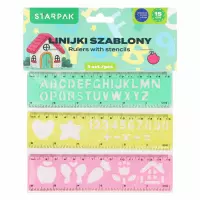 Ilustracja Starpak Linijka Plastikowa 15cm Szablon 578289