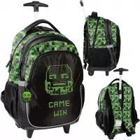 Ilustracja Paso Plecak Szkolny Na Kółkach Piksel Maska PP26ME-997