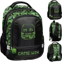 Ilustracja Paso Plecak Szkolny Piksel Maska PP26ME-260