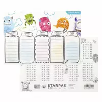 Ilustracja produktu Starpak Plan Lekcji z Tabliczką Mnożenia A5 Monster 495016