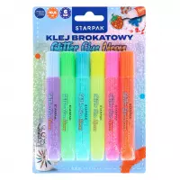 Ilustracja Starpak Klej Brokatowy 6 Kolorów Neon 578419
