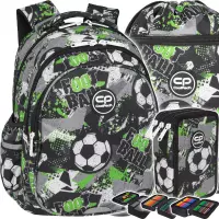 Ilustracja produktu CoolPack Zestaw Szkolny Let's Gol 3el. Plecak Jerry F029674 + Piórnik F067674 + Worek F070674