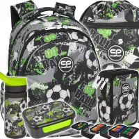 Ilustracja produktu CoolPack Zestaw Szkolny Let's Gol 5el. Plecak Jerry F029674 + Piórnik F067674 + Worek F070674 + Z08674 + Z18674