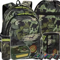 Ilustracja produktu CoolPack Zestaw Szkolny Adventure Park 5el. Plecak F029672 + Piórnik F067672 + Worek F070672 + Z08672 + Z18672