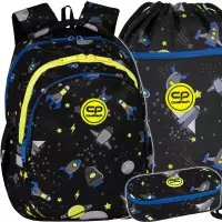 Ilustracja produktu CoolPack Zestaw Szkolny Atlantis 3el. Plecak F029828 + Worek F070828 + Piórnik F062828