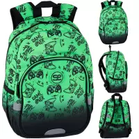Ilustracja produktu CoolPack Toby Plecak Szkolno-Wycieczkowy Game Over Gradient Green F049969