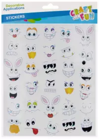 Ilustracja produktu Craft With Fun Ozdoba Dekoracyjna Naklejki Emocje 555444