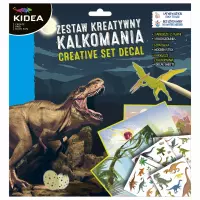 Ilustracja Kidea Zestaw Kreatywny Kalkomania Dinozaury 518276